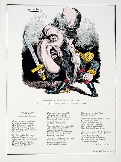 Varias arañas en el techo, de Historia de la Tercera República, Vol. I, Historia Política, pub.1933 de Alfred Le Petit
