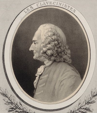 Retrato del compositor Jean-Philippe Rameau 1683-1764 de Alfred Lemoine