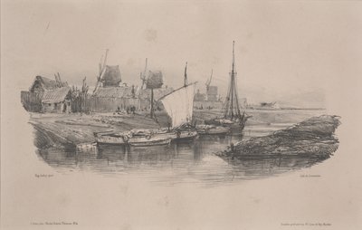Orilla del canal, Baja Bretaña de Alfred Leon Lemercier