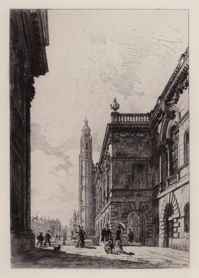 Cambridge: La Casa del Senado y la Biblioteca Universitaria de Alfred Louis Brunet Debaines