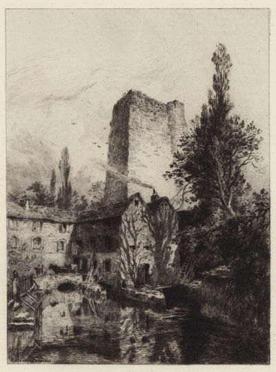 Castillo de Oxford de Alfred Louis Brunet Debaines