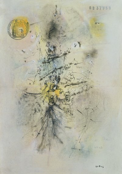 La hoja de papel sellada de Alfred Otto Wolfgang Schulze Wols