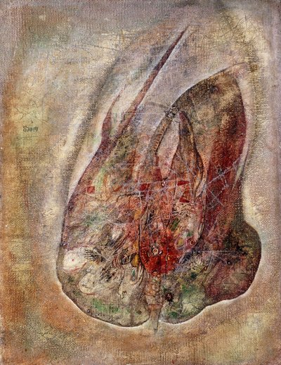 Sin título, c.1946 (óleo sobre lienzo) de Alfred Otto Wolfgang Schulze Wols