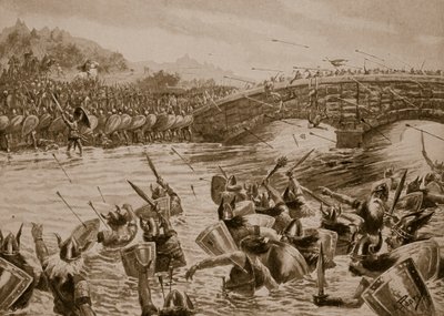 La Batalla de Maldon, 991, ilustración de 
