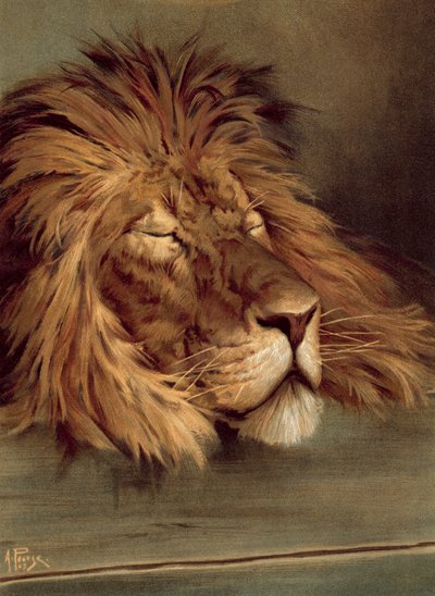 El león británico dormido de Alfred Pearse
