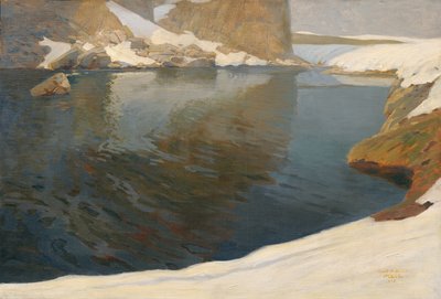 lago de montaña de Alfred Poell
