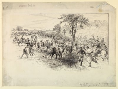La Incursión de Ganado por la Caballería Confederada de Alfred R. Waud