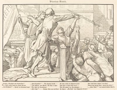 Auch ein Todtentanz IV de Alfred Rethel