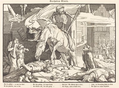 Auch ein Todtentanz VI de Alfred Rethel