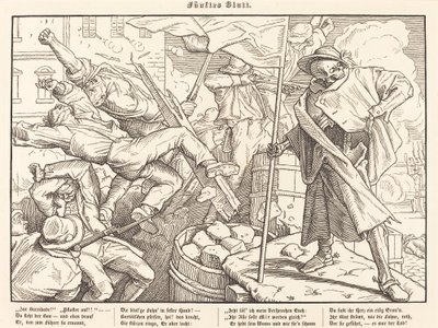 Otro baile de la muerte V de Alfred Rethel