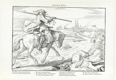 Auch ein Todtentanz, placa II de Alfred Rethel