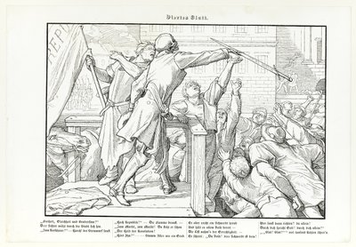 Auch ein Todtentanz, lámina IV de Alfred Rethel