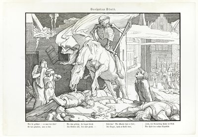 También una danza de la muerte, plato VII de Alfred Rethel