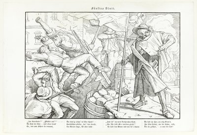 Auch ein Todtentanz, lámina V de Alfred Rethel