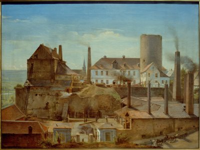 La fábrica de Harkort en Burg Wetter an der Ruhr de Alfred Rethel