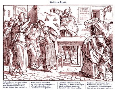 Totentanz 1848: La muerte demuestra que todos los hombres son iguales de Alfred Rethel