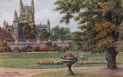 Abadía de Bath, desde los jardines del Instituto de Alfred Robert Quinton