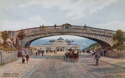 Puente y muelle, Clacton-on-Sea de Alfred Robert Quinton