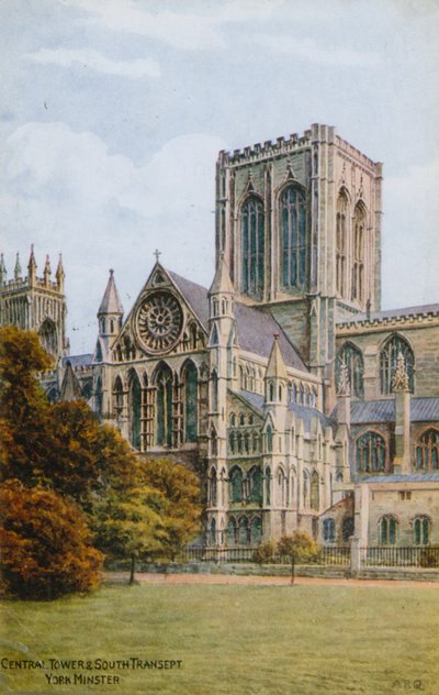 Torre central y transepto sur, York Minster de Alfred Robert Quinton
