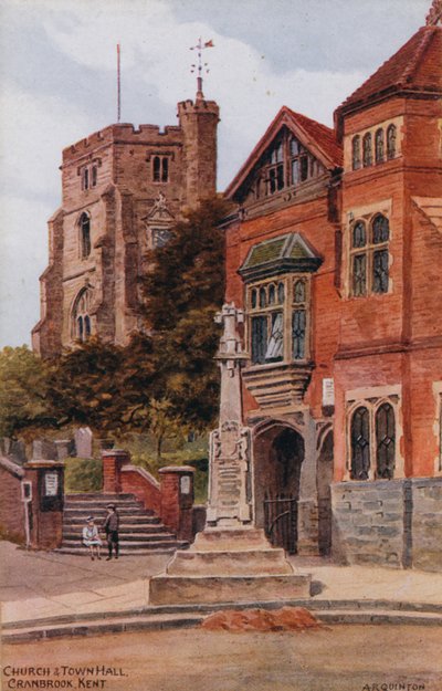 Iglesia y Ayuntamiento, Cranbrook, Kent de Alfred Robert Quinton