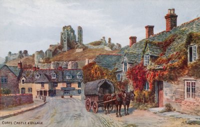 Castillo y Pueblo de Corfe de Alfred Robert Quinton