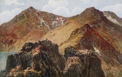 Crib Goch y Snowdon, desde los Pináculos de Alfred Robert Quinton