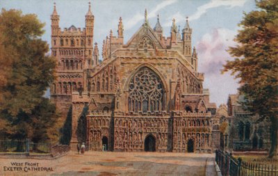 Catedral de Exeter. Fachada Oeste de Alfred Robert Quinton