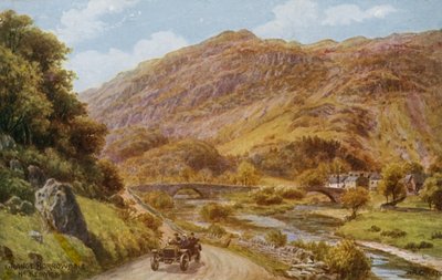 Grange Borrowdale cerca de Keswick de Alfred Robert Quinton