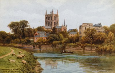 Catedral de Hereford, desde el río de Alfred Robert Quinton