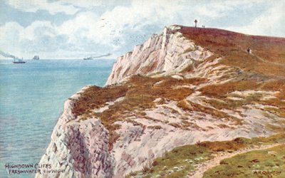 Acantilados de Highdown, Freshwater, Isla de Wight de Alfred Robert Quinton