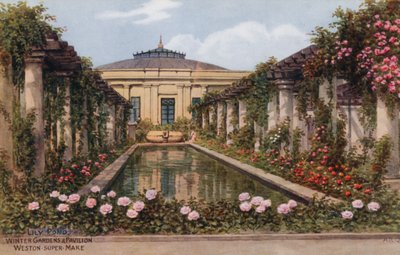 Estanque de lirios, Jardines de Invierno y Pabellón, Weston Super Mare de Alfred Robert Quinton
