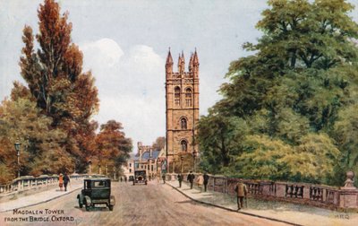 Torre Magdalen, desde el puente, Oxford de Alfred Robert Quinton