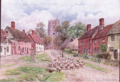 Monks Eleigh, Suffolk, de Las Cabañas y la Vida en el Pueblo de la Inglaterra Rural publicado por Dent & Sons Limited de Alfred Robert Quinton