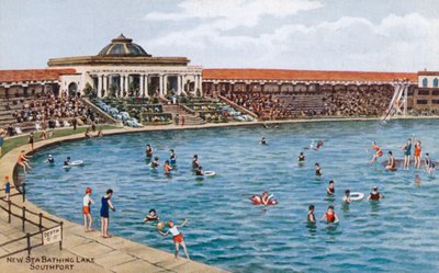 Nuevo lago de baños de mar, Southport de Alfred Robert Quinton