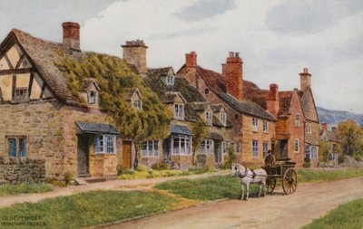 Viejas cabañas, Broadway, Worcs de Alfred Robert Quinton
