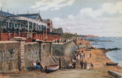Pabellón y playa, Clacton-on-Sea de Alfred Robert Quinton