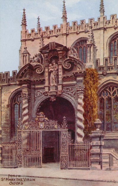 Pórtico, Santa María la Virgen, Oxford de Alfred Robert Quinton