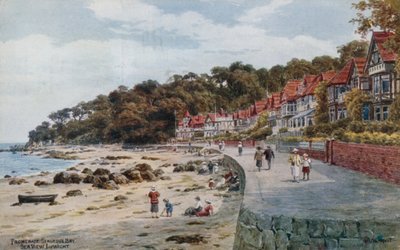 Paseo, Bahía Seagrove, Vista al Mar, Isla de Wight de Alfred Robert Quinton