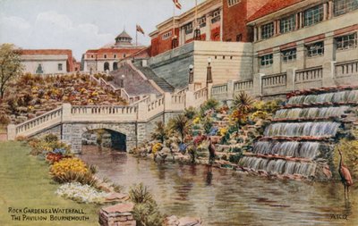 Jardines de roca y cascada, El Pabellón, Bournemouth de Alfred Robert Quinton