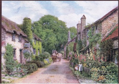 Rossington, cerca de Porlock, Somerset, de Las cabañas y la vida rural de Inglaterra publicado por Dent & Sons Limited de Alfred Robert Quinton