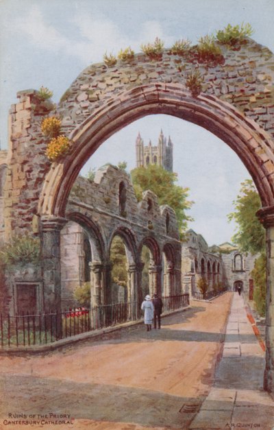 Ruinas del Priorato, Catedral de Canterbury de Alfred Robert Quinton