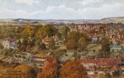 Sevenoaks desde la Torre de la Iglesia Parroquial de Alfred Robert Quinton