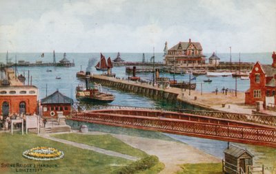 Puente Colgante y Puerto, Lowestoft de Alfred Robert Quinton