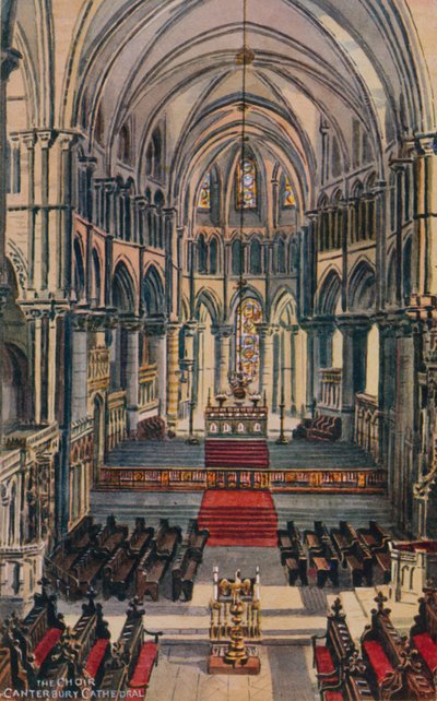 El coro de la Catedral de Canterbury de Alfred Robert Quinton