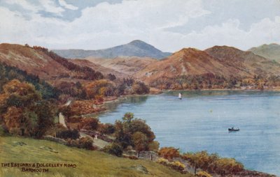 El Estuario y la Carretera de Dolgelley, Barmouth de Alfred Robert Quinton