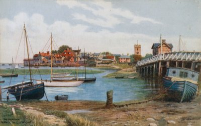 El puerto, Yarmouth, Isla de Wight de Alfred Robert Quinton