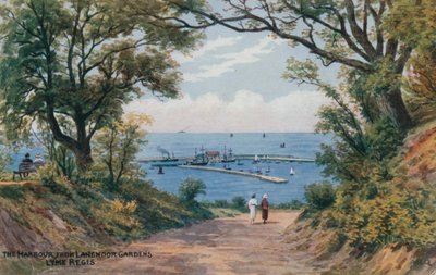 El Puerto, desde los Jardines de Langmoor, Lyme Regis de Alfred Robert Quinton