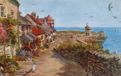 El puerto desde Mars Hill, Lynmouth de Alfred Robert Quinton