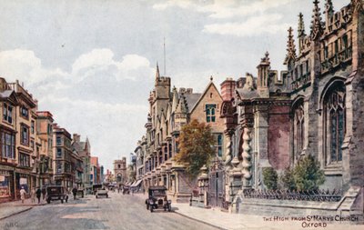 The High, desde la iglesia de St Mary, Oxford de Alfred Robert Quinton