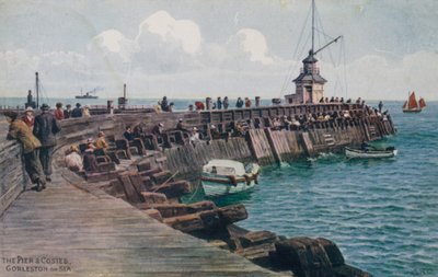 El muelle y las casetas, Gorleston-on-Sea de Alfred Robert Quinton